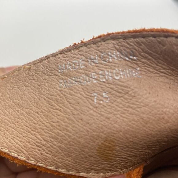 ✨🧡 Cinnamon Rust Burnt Orange Jeffrey Campbell x Free People Laced Heels 🧡✨ - Picture 12 of 16